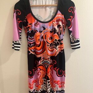 Just Cavalli Colorful Abstract Women's Dress / Top